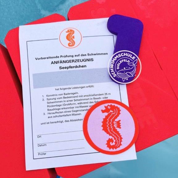 Seepferdchen Schwimmkurs in Bielefeld - Schwimmen lernen - Zertifizierte Schwimmschule Bielefeld
